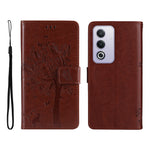Mobilcover til Oppo A5 5G / Oppo A3 Pro (Indien) 5G / Oppo A3 Pro (Global) 5G / Oppo A80 5G / Oppo K12x 5G (Global) / Oppo A3x 5G (Kina) / Oppo A3x Vitality Edition / Oppo A5 4G med stativ, lædertegnebøger og katteklomønster