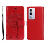 Mobilcover til Oppo A5 5G / Oppo A3 Pro (Indien) 5G / Oppo A3 Pro (Global) 5G / Oppo A80 5G / Oppo K12x 5G (Global) / Oppo A3x 5G (Kina) / Oppo A3x Vitality Edition / Oppo A5 4G med stativ, lædertegnebøger og katteklomønster
