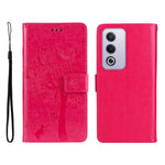 Mobilcover til Oppo A5 5G / Oppo A3 Pro (Indien) 5G / Oppo A3 Pro (Global) 5G / Oppo A80 5G / Oppo K12x 5G (Global) / Oppo A3x 5G (Kina) / Oppo A3x Vitality Edition / Oppo A5 4G med stativ, lædertegnebøger og katteklomønster