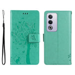 Mobilcover til Oppo A5 5G / Oppo A3 Pro (Indien) 5G / Oppo A3 Pro (Global) 5G / Oppo A80 5G / Oppo K12x 5G (Global) / Oppo A3x 5G (Kina) / Oppo A3x Vitality Edition / Oppo A5 4G med stativ, lædertegnebøger og katteklomønster