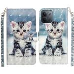 For Xiaomi Redmi 15C 4G (Global) (171mm) Wallet Case 3D Pattern Printed Leather Phone Cover with Strap