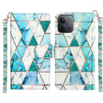 For Xiaomi Redmi 15C 4G (Global) (171mm) Wallet Case 3D Pattern Printed Leather Phone Cover with Strap
