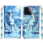 For Xiaomi 15T Wallet Case 3D Pattern Printed Leather Phone Cover with Strap