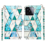 For Xiaomi 15T Wallet Case 3D Pattern Printed Leather Phone Cover with Strap