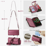 CASEME For iPhone 17 Leather Case  C36 Zipper 10 Card Slots Phone Cover with Straps