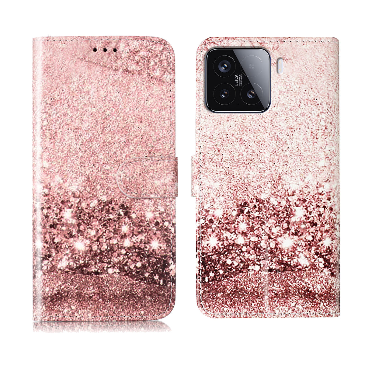 For Xiaomi 15T Pro Stand Case Marble Painted Folio Flip Leather Wallet Phone Cover