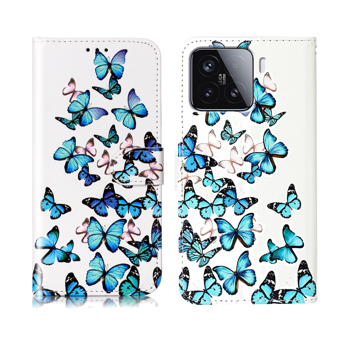 For Xiaomi 15T Pro Stand Case Marble Painted Folio Flip Leather Wallet Phone Cover