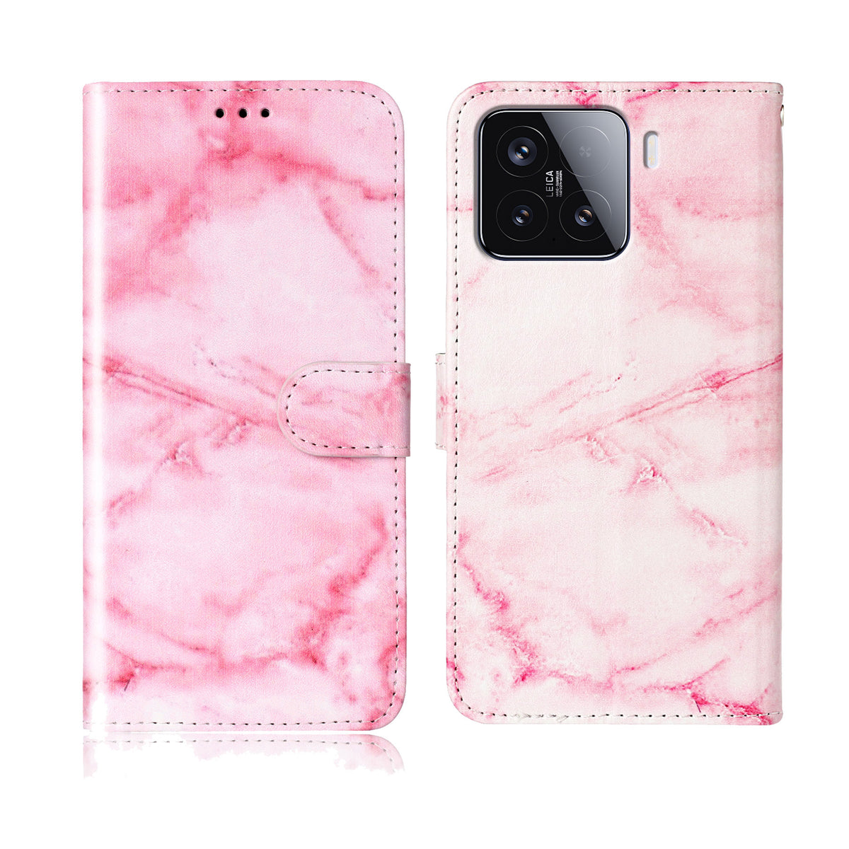 For Xiaomi 15T Stand Case Marble Painted Folio Flip Leather Wallet Phone Cover
