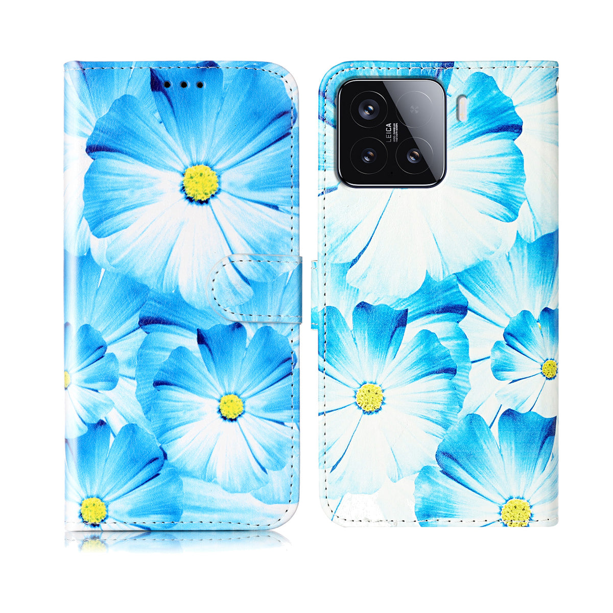 For Xiaomi 15T Stand Case Marble Painted Folio Flip Leather Wallet Phone Cover