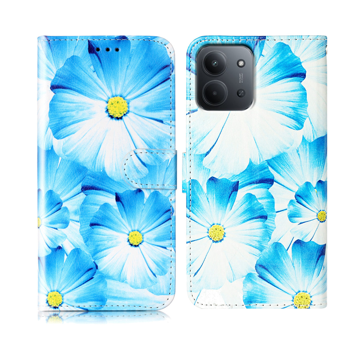 For Xiaomi Redmi 15C 4G (Global) (171mm) Stand Case Marble Painted Folio Flip Leather Wallet Phone Cover