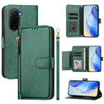 For Xiaomi Poco M7 Plus 5G / M7 4G (169mm) Case Zipper Pocket Multiple Card Slots Leather Phone Cover