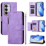 For Xiaomi Redmi 15 4G (EU) (171mm) Case Zipper Pocket Multiple Card Slots Leather Phone Cover