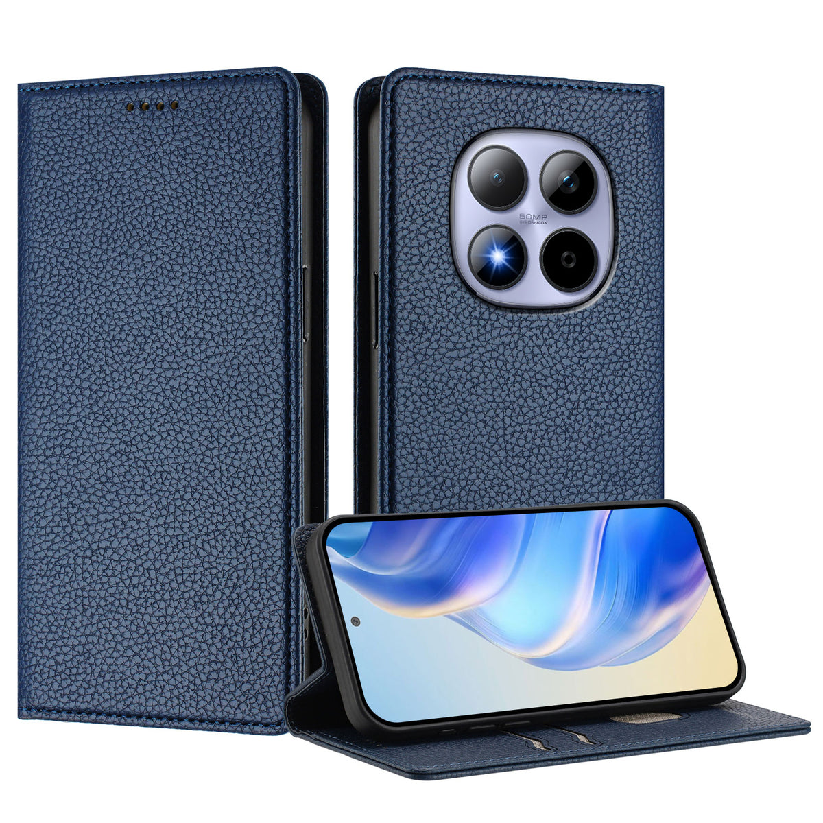 For Xiaomi Redmi Note 15 Pro 5G (Global) Wallet Case RFID Blocking Litchi Texture Leather Mobile Cover