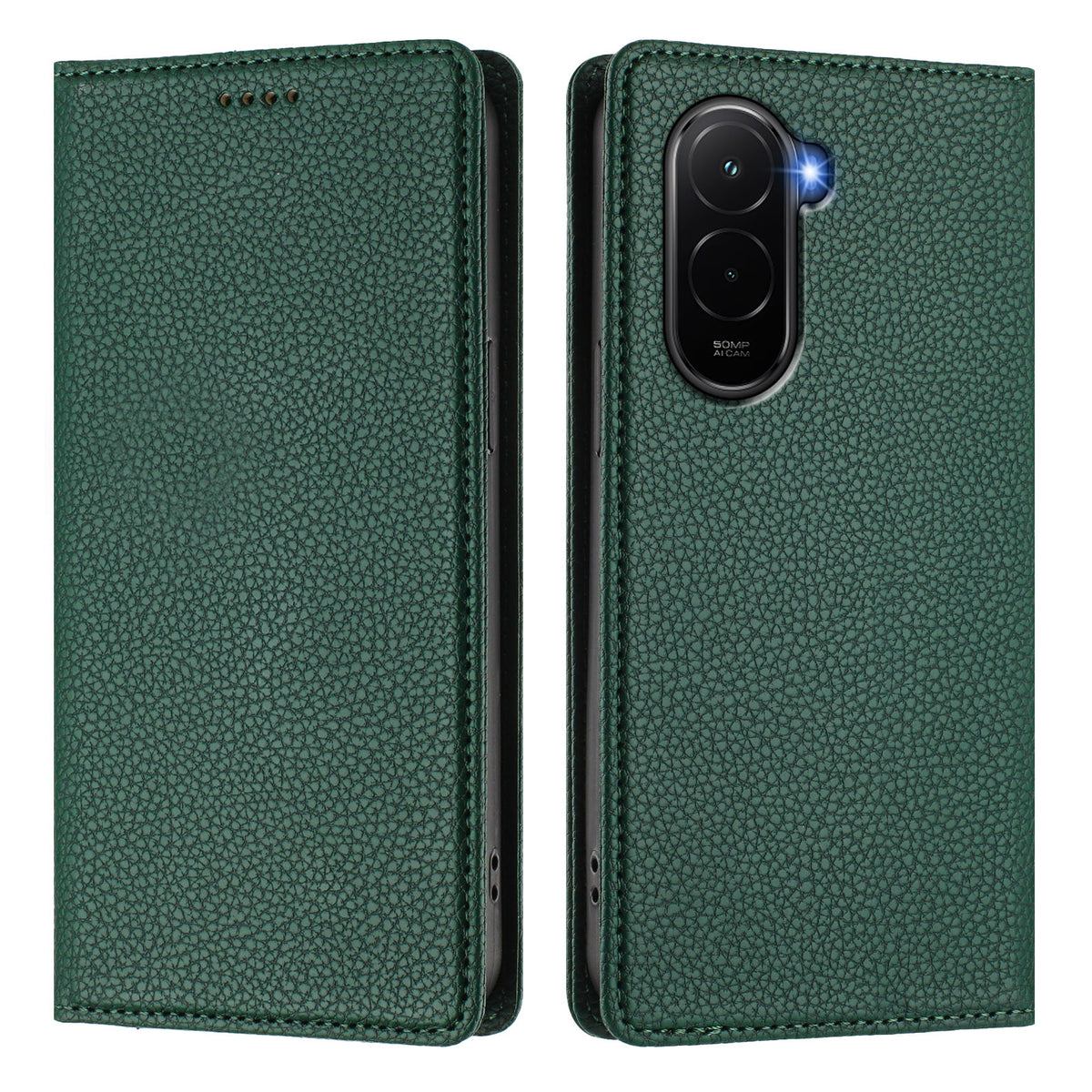 For Xiaomi Poco M7 Plus 5G / M7 4G (169mm) Wallet Case RFID Blocking Litchi Texture Leather Mobile Cover