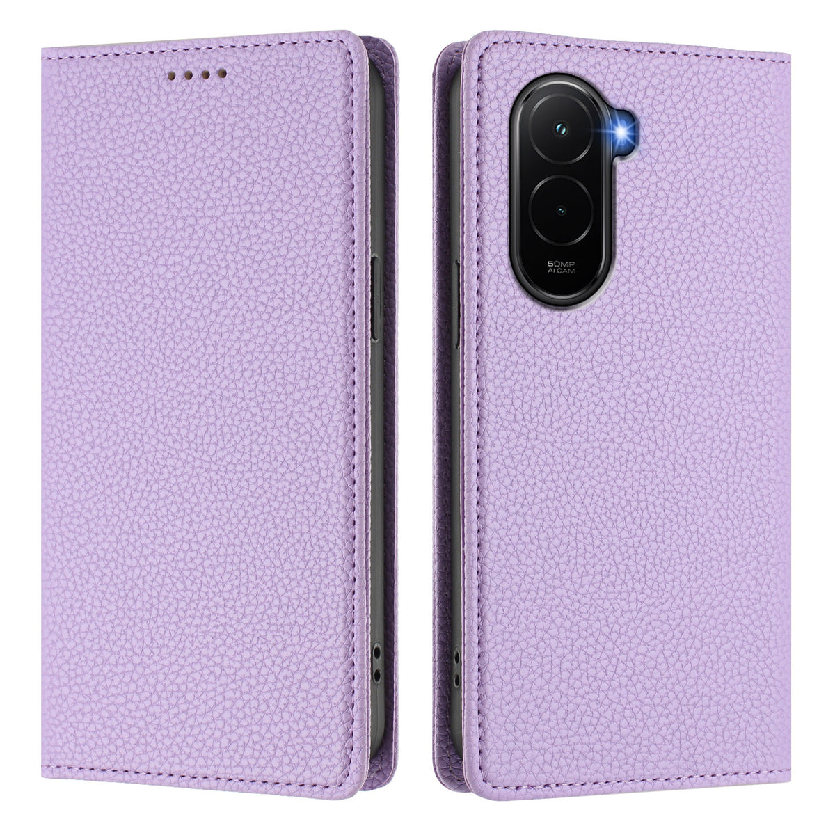 For Xiaomi Poco M7 Plus 5G / M7 4G (169mm) Wallet Case RFID Blocking Litchi Texture Leather Mobile Cover