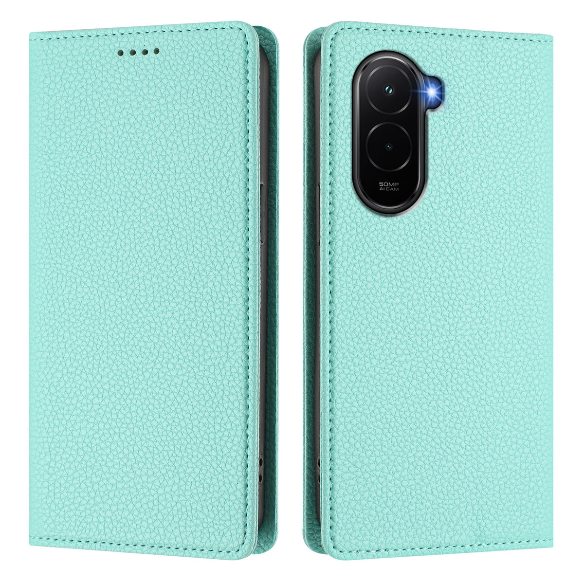 For Xiaomi Poco M7 Plus 5G / M7 4G (169mm) Wallet Case RFID Blocking Litchi Texture Leather Mobile Cover