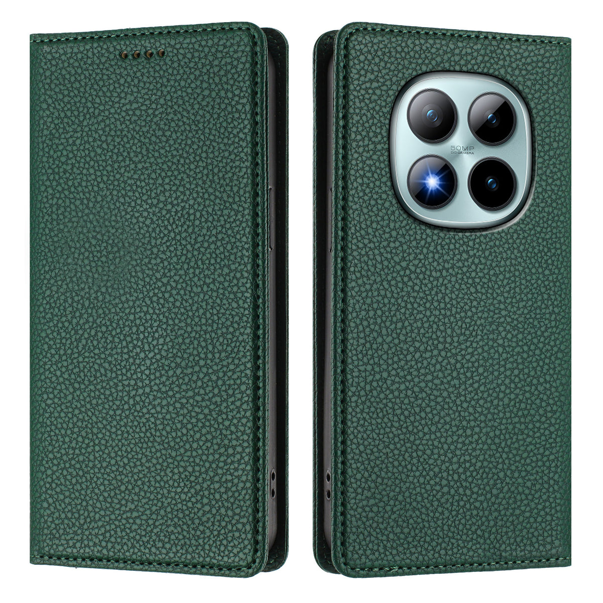 For Xiaomi Poco M8 Pro 5G / Redmi Note 15 Pro+ 5G (Global) Wallet Case RFID Blocking Litchi Texture Leather Mobile Cover
