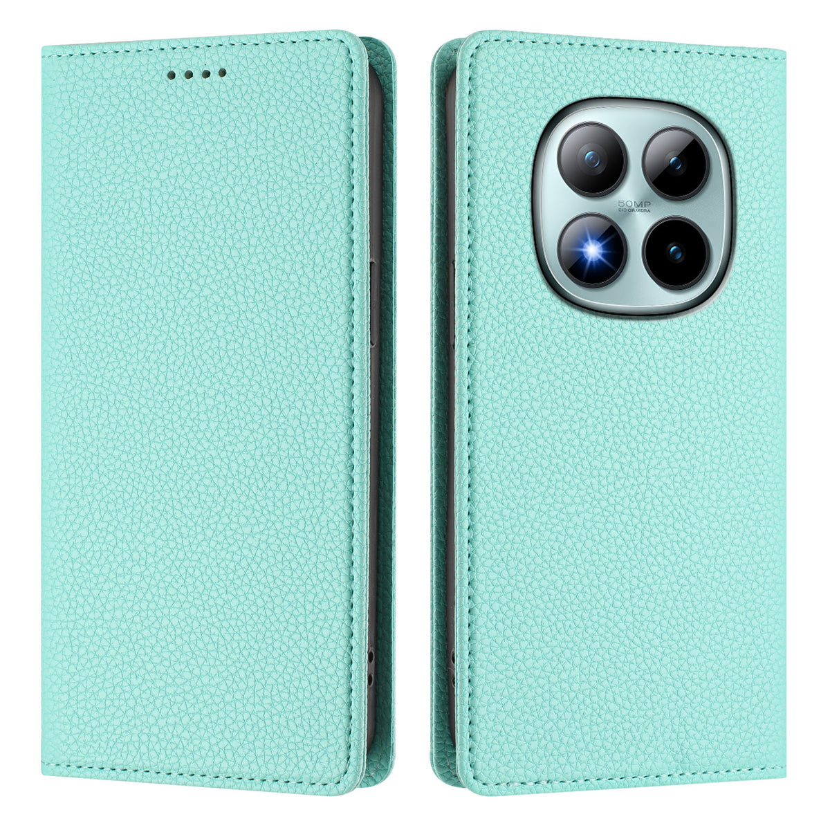 For Xiaomi Poco M8 Pro 5G / Redmi Note 15 Pro+ 5G (Global) Wallet Case RFID Blocking Litchi Texture Leather Mobile Cover