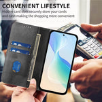 For Xiaomi Poco M7 Plus 5G / M7 4G (169mm) Wallet Cases Retro Texture RFID Blocking Leather Phone Cover