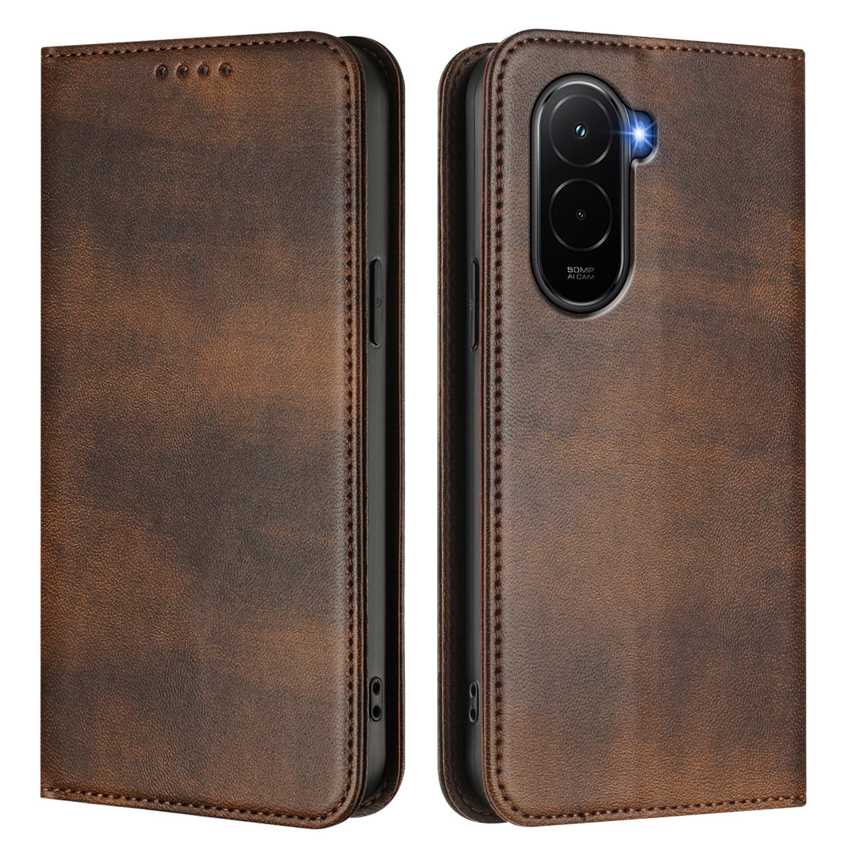 For Xiaomi Poco M7 Plus 5G / M7 4G (169mm) Wallet Cases Retro Texture RFID Blocking Leather Phone Cover