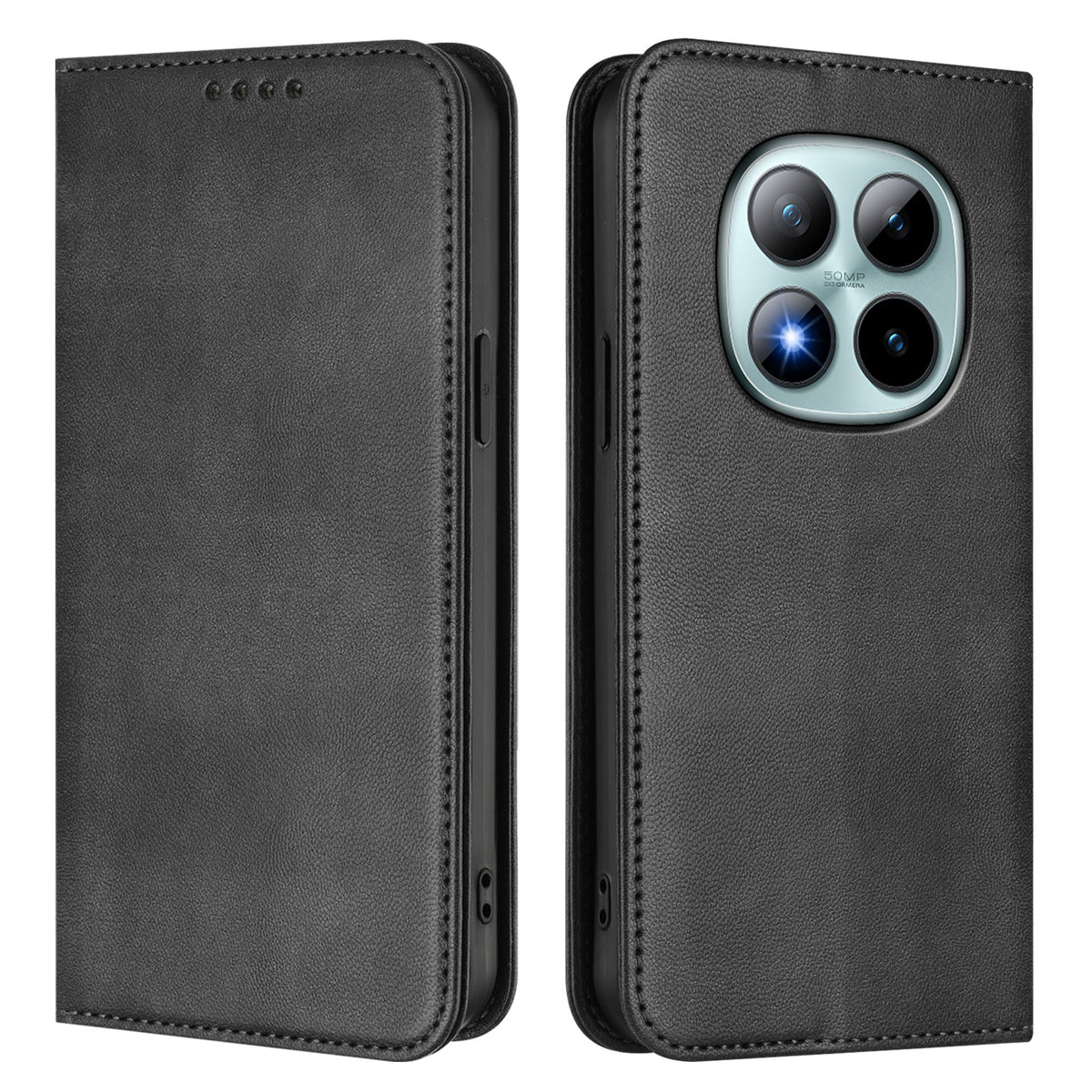 For Xiaomi Poco M8 Pro 5G / Redmi Note 15 Pro+ 5G (Global) Wallet Cases Retro Texture RFID Blocking Leather Phone Cover