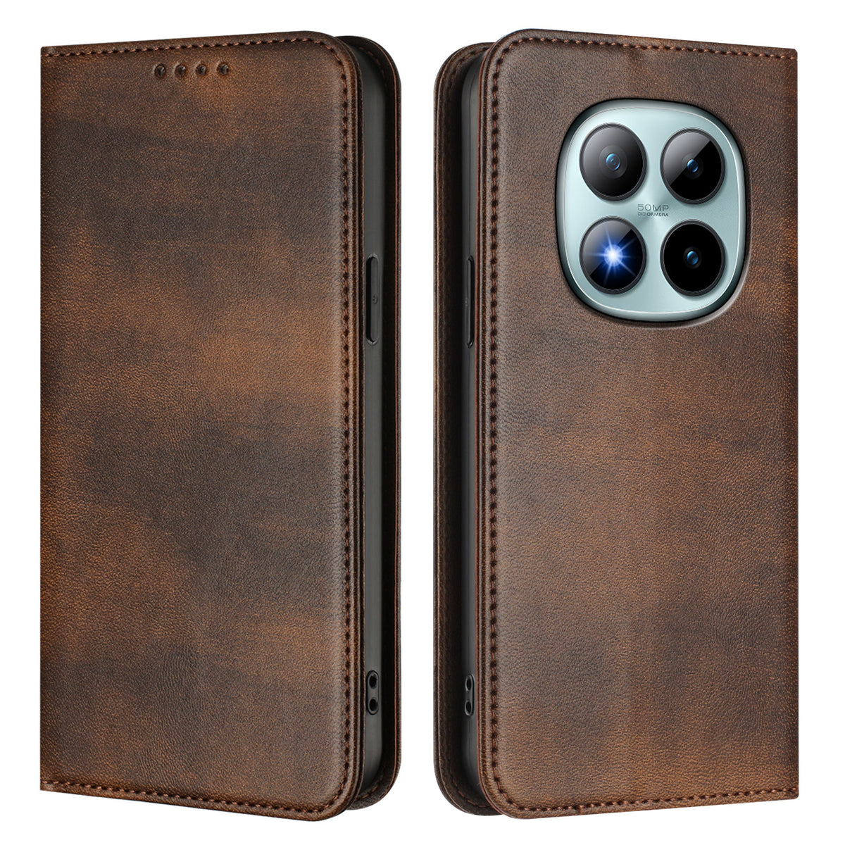 For Xiaomi Poco M8 Pro 5G / Redmi Note 15 Pro+ 5G (Global) Wallet Cases Retro Texture RFID Blocking Leather Phone Cover