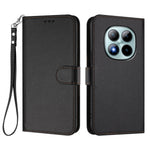 For Xiaomi Poco M8 Pro 5G / Redmi Note 15 Pro+ 5G (Global) Leather Case Wallet Stand Phone Cover with Wrist Strap