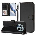 For Xiaomi Poco M8 Pro 5G / Redmi Note 15 Pro+ 5G (Global) Leather Case Wallet Stand Phone Cover with Wrist Strap
