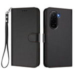 For Xiaomi Poco M7 Plus 5G / M7 4G (169mm) Leather Case Wallet Stand Phone Cover with Wrist Strap
