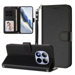 For Xiaomi Redmi Note 15 Pro 5G (Global) Leather Case Wallet Stand Phone Cover with Wrist Strap