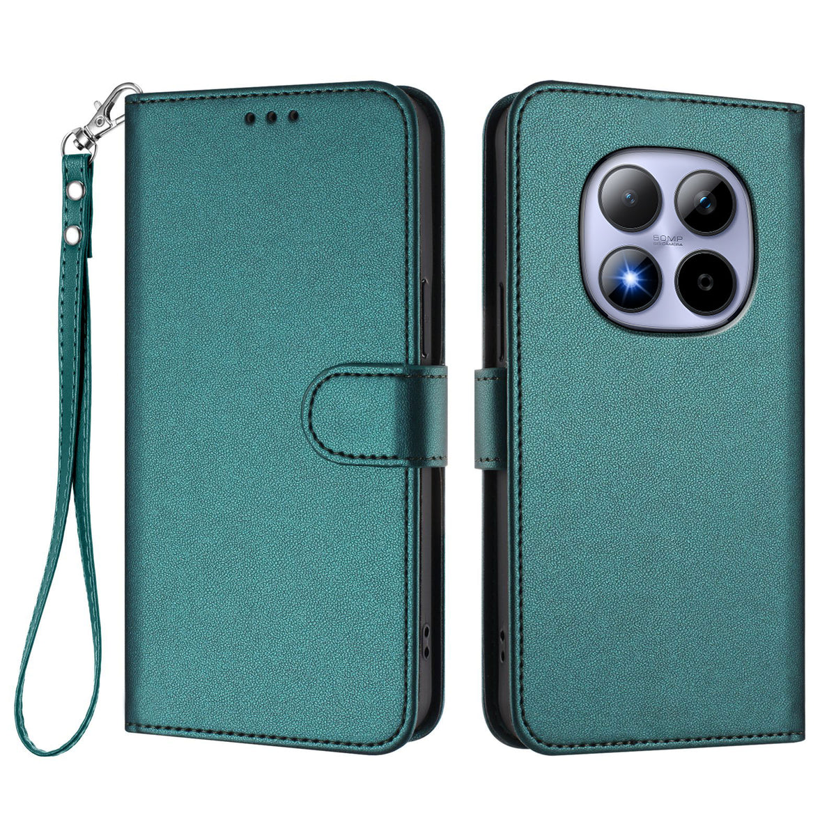 For Xiaomi Redmi Note 15 Pro 5G (Global) Leather Case Wallet Stand Phone Cover with Wrist Strap