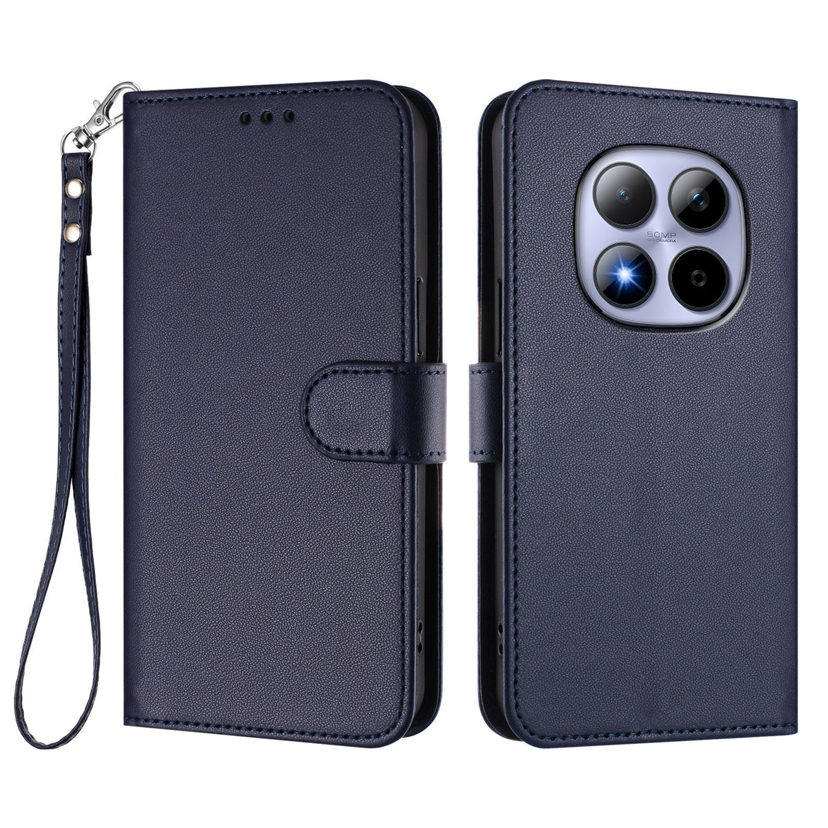 For Xiaomi Redmi Note 15 Pro 5G (Global) Leather Case Wallet Stand Phone Cover with Wrist Strap