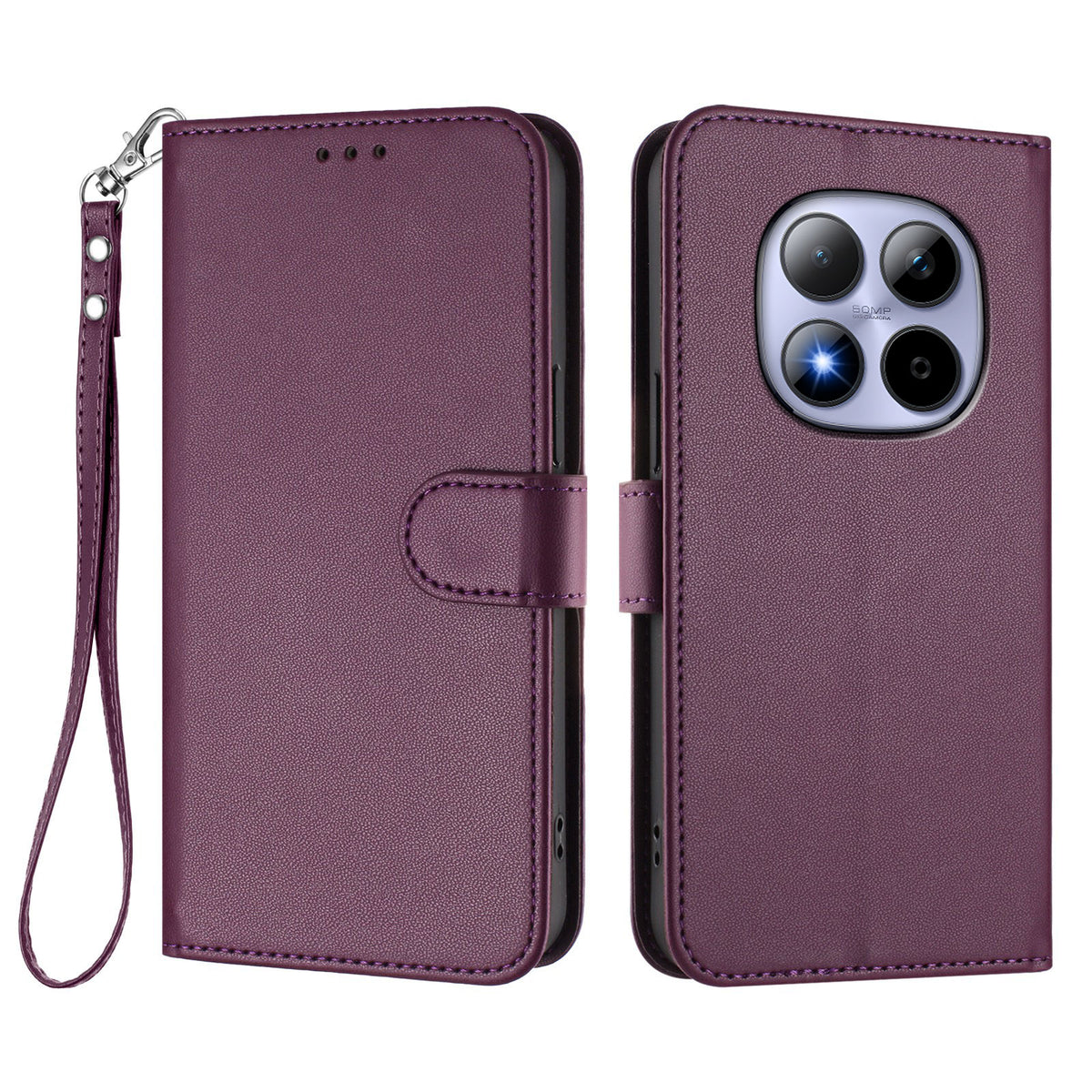 For Xiaomi Redmi Note 15 Pro 5G (Global) Leather Case Wallet Stand Phone Cover with Wrist Strap