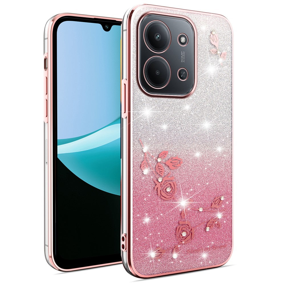 KADEM For Xiaomi Redmi 15C 4G (Global) (171mm) Case Flower TPU Flexible Gradient Phone Cover