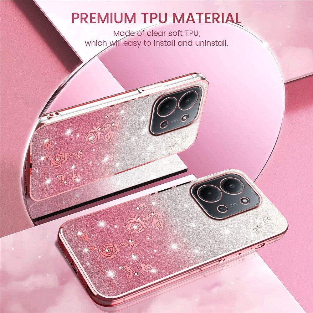 KADEM For Xiaomi Redmi 15C 4G (Global) (171mm) Case Flower TPU Flexible Gradient Phone Cover