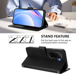 For Xiaomi Poco M7 Plus 5G / M7 4G (169mm) Case Panda Imprint RFID Blocking Wallet Leather Phone Cover with Wrist Strap