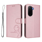 For Xiaomi Poco M7 Plus 5G / M7 4G (169mm) Case Panda Imprint RFID Blocking Wallet Leather Phone Cover with Wrist Strap