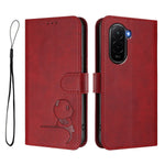 For Xiaomi Poco M7 Plus 5G / M7 4G (169mm) Case Panda Imprint RFID Blocking Wallet Leather Phone Cover with Wrist Strap