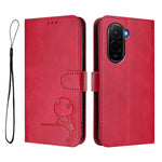 For Xiaomi Poco M7 Plus 5G / M7 4G (169mm) Case Panda Imprint RFID Blocking Wallet Leather Phone Cover with Wrist Strap