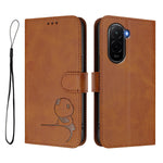For Xiaomi Poco M7 Plus 5G / M7 4G (169mm) Case Panda Imprint RFID Blocking Wallet Leather Phone Cover with Wrist Strap
