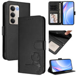 For Xiaomi Redmi 15 4G (EU) (171mm) Case Panda Imprint RFID Blocking Wallet Leather Phone Cover with Wrist Strap