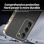 KADEM For Xiaomi Redmi 15 4G (EU) (171mm) Case Electroplating Silk Texture PU + TPU Phone Back Cover