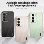KADEM For Xiaomi Redmi 15 4G (EU) (171mm) Case Electroplating Silk Texture PU + TPU Phone Back Cover