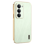 KADEM For Xiaomi Redmi 15 4G (EU) (171mm) Case Electroplating Silk Texture PU + TPU Phone Back Cover