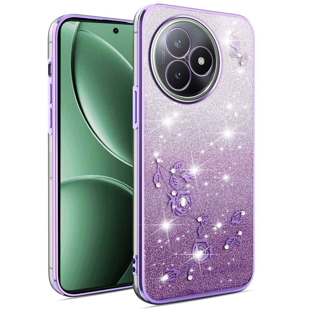 KADEM For Xiaomi Redmi K80 Ultra 5G Case Flower TPU Flexible Gradient Phone Cover
