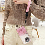 KADEM For Xiaomi Redmi K80 Ultra 5G Case Flower Pattern TPU Gradient Phone Cover with Lanyards