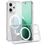 For Oppo Reno14 Pro 5G (Global) Clear Phone Magnetic Case TPU+Acrylic Back Cover