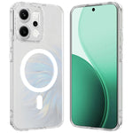 For Oppo Reno14 Pro 5G (Global) Clear Phone Magnetic Case TPU+Acrylic Back Cover