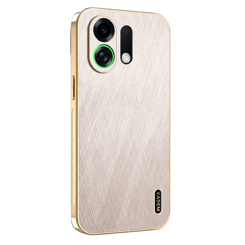 KADEM For Oppo K13 Turbo Pro 5G / K13 Turbo 5G Case Electroplating Silk Texture PU + TPU Phone Back Cover