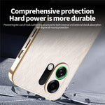 KADEM For Oppo K13 Turbo Pro 5G / K13 Turbo 5G Case Electroplating Silk Texture PU + TPU Phone Back Cover